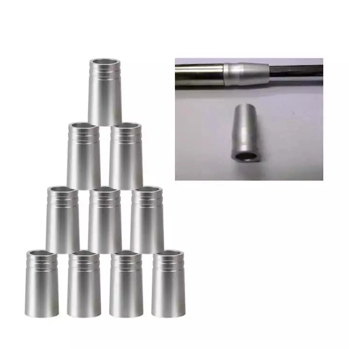 Custom CNC Machining Aluminum Golf Iron Metal Aircraft Shaft Ferrules Sports Tools Accessories